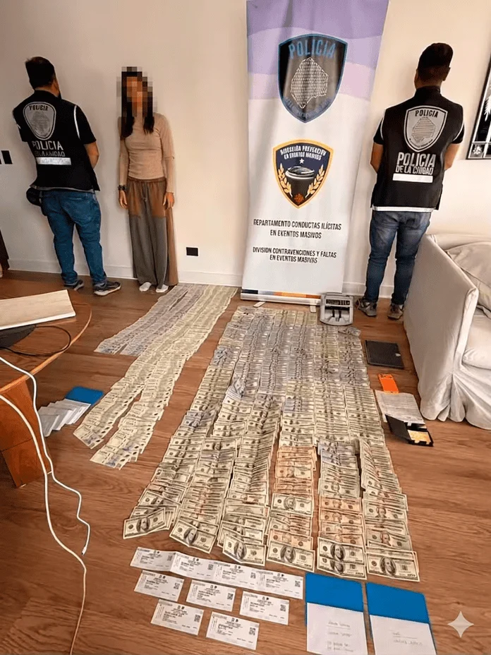 Vicente López: allanaron a una mujer por revender entradas para la despedida de Messi y secuestraron más de US$56.000